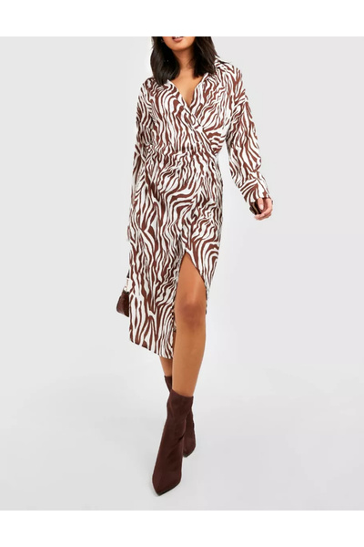 BOOHOO Rochie midi Boohoo, mix culori