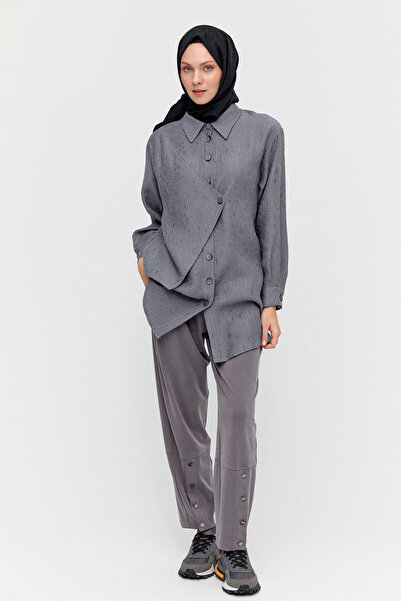 Setrms Süs Düğmeli Spor Pantolon