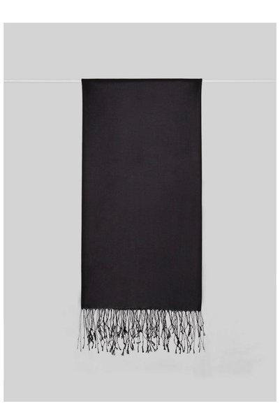 ARMANDA 100% Silk Shawl Black