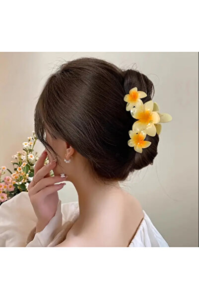 Pretty Buda Moda – Lotus Çiçek Desenli Saç Kıskaç Tokası