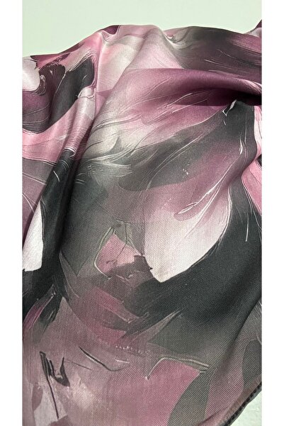Lavena scarfs Aura Series Floral Pattern Cotton Digital Soft Shawl - Light Dusty Rose