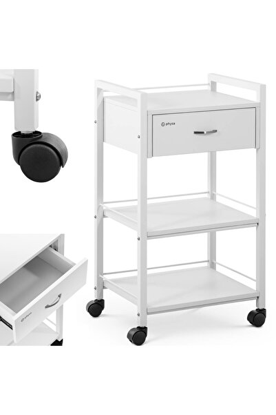 Other Cărucior cosmetic pentru coafură, 1 sertar, 3 rafturi, 47,5 x 40 x 85,5...