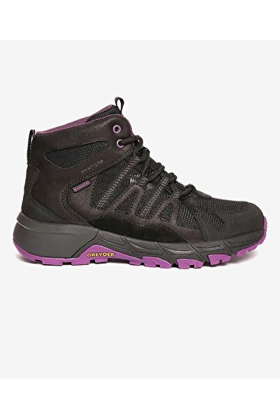 Greyder Kadın Siyah Mor Su Geçirmez Outdoor Bot 5K2GB17705