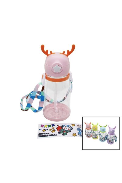 Go İthalat زجاجة مياه للأطفال من ماركة GEYİK مع شفاطة وحزام (5250)