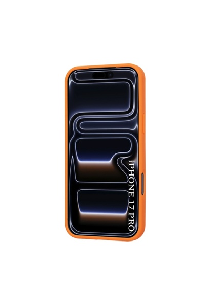 SKYDDAR INNOVATION Θήκη συμβατή με iPhone 17 Pro, θήκη σιλικόνης MagSafe Pro, σετ αυτοκόλλητων, πορτοκαλί