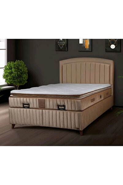 Milano Life Sleeplife Upholstered Bed with Premium Orthopedic Mattress and Storage Base with Lifting System