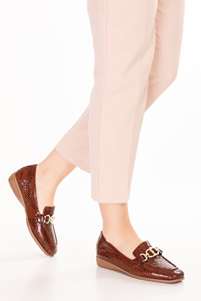 Gondol Естествена кожа Гъвкава удобна подметка Мека кожа Удобни мокасини alb.209 Кафе Пчелна пита