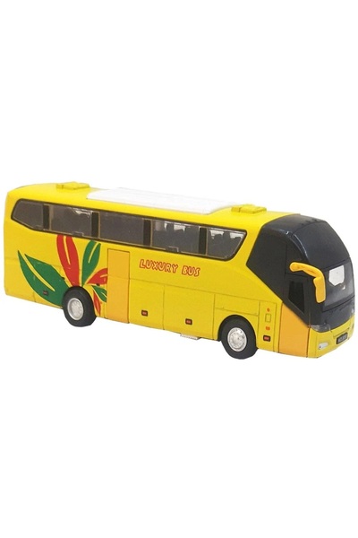 Valetto Sound and Light Pull-And-Go Feature 19X4.5 cm Toy Metal Bus