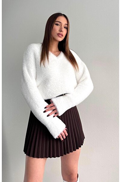 fujya V-Neck Basic Soft Knit Sweater