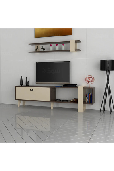 Stylish Home Brown and beige TV stand - TV19