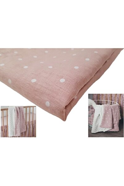 indiggo Blanket for Newborns - Powder Pink, Handmade, Cotton, 70 cm x 90 cm