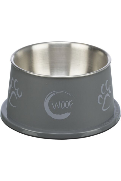 Trixie Stainless Steel Bowl with Plastic Coating for Long-Eared Dogs, 0.9 l/19 cm, Various Colors