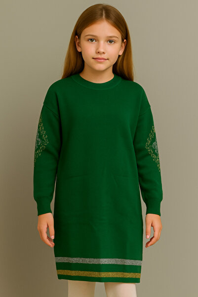 NEWCO Φόρεμα πλεκτό με μακρυμάνικο σχέδιο για κορίτσια – Άνετο και καθημερινό, κομψό μοντέλο