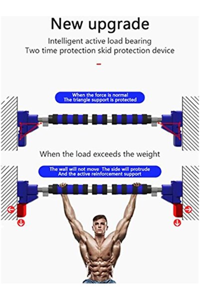 Genaric Horizontal Bar Pull Up Bar Doorway Chin Up Bar Home Gym Exercise Fitness 40-60cm lengthened