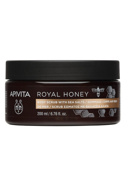 Apivita Scrub de corp, Miere Regală, Apivita, 200 ml