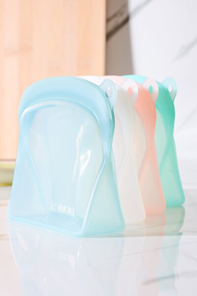 Le murano Sheer Air Tight Ziplock Silicone Storage Bag 300 ml | Blue