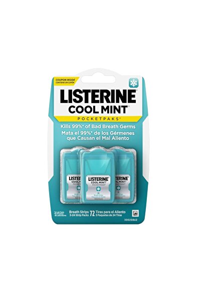 Listerine Cool Mint PocketPaks 3lü (72 Yaprak)