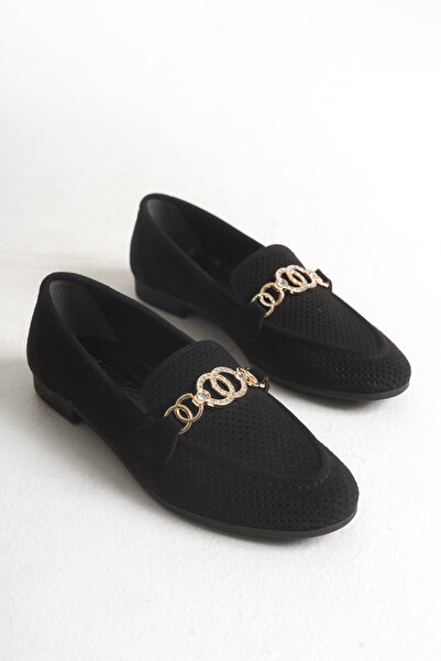 FEMME Andra Γυναικεία αγκράφα με στρογγυλά δάχτυλα Daily Ballerina Black