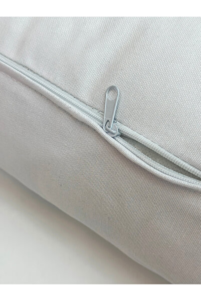 Galia Tasarım Lungo - White Black Striped Cylinder Sausage Roll Pillow