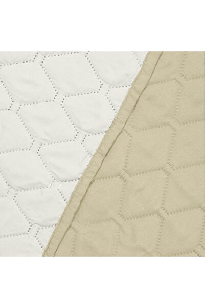 Deco King Quilted bedspread, Axel, density 70 g/m2, 260x280 cm, Beige/White