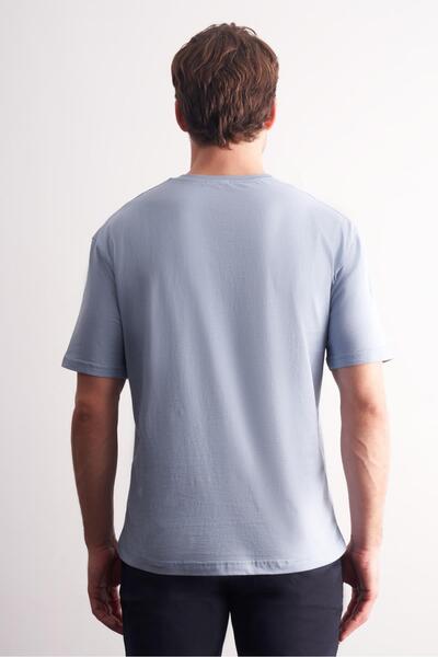 İmza Μπλουζάκι με κοντό μανίκι εφαρμοστό βαμβακερό βασικό μπλουζάκι 1011255106