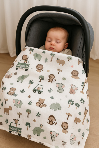 EIFIN 100% Cotton Muslin Cover & Blanket Oeko-Tex Certified