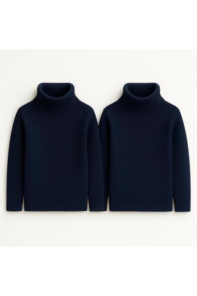 Genel Markalar UNISEX ÇOCUK UZUN KOL TAM BALIKÇI YAKA FITILLI KASKORSE PAMUK ...