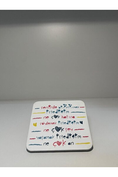 Funtasbig Decorative Coasters Set of 6 Love