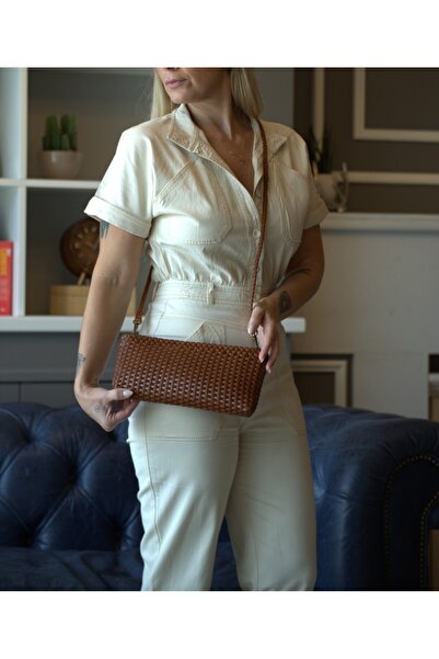 Birs Atelier Zizo Baby Bag Genuine Leather Handmade Clutch Bag with Crossbody Strap