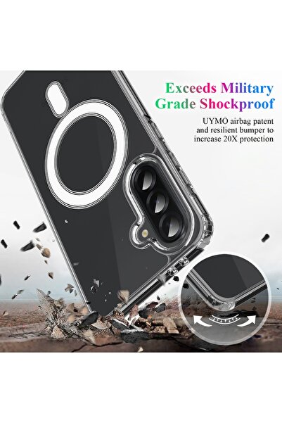 SKYDDAR INNOVATION Case for Samsung Galaxy A17 5G / Galaxy A17 4G, MagSafe Pro silicone, sticker set, Transparent