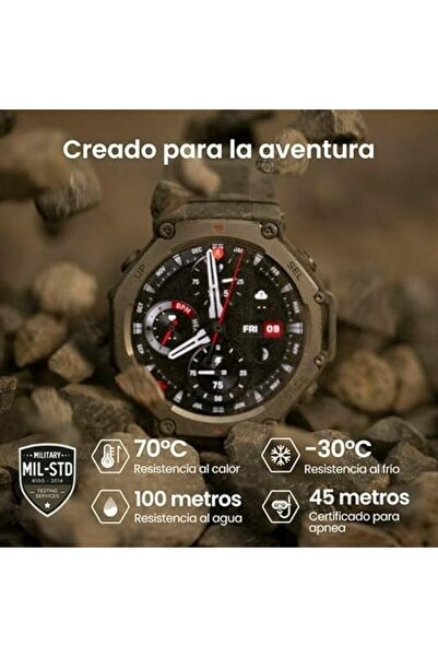 Amazfit T-Rex 3 Smartwatch 48mm — 27-Day Battery, GPS, Offline Maps