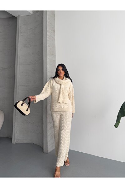 erki triko 3-Piece Set with Braided Hair Scarf