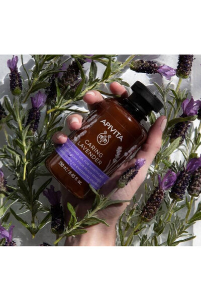 Apivita shower gel with lavender and olive oil, 250 ml