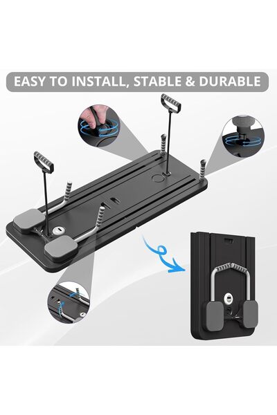 Generic Board Pilates Reformer Set - Foldable Multi-Purpose Reformer Board (Black)