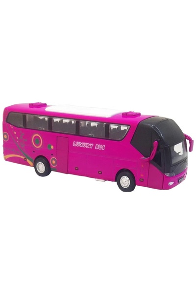 Valetto Sound and Light Pull-And-Go Feature 19X4.5 cm Toy Metal Bus