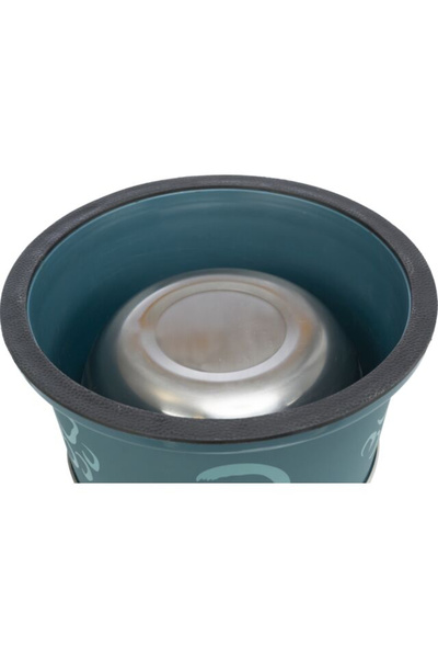 Trixie Stainless Steel Bowl with Plastic Coating for Long-Eared Dogs, 0.9 l/19 cm, Various Colors