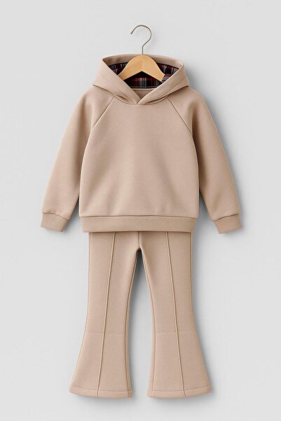 Hilal Akıncı Kids Girl child 3 thread s Fleece-Lined comfortable fit tracksuit set