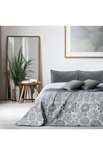 Deco King Quilted and printed bedspread, Alhambra, 70 g/m2, 220x240 cm, Grey