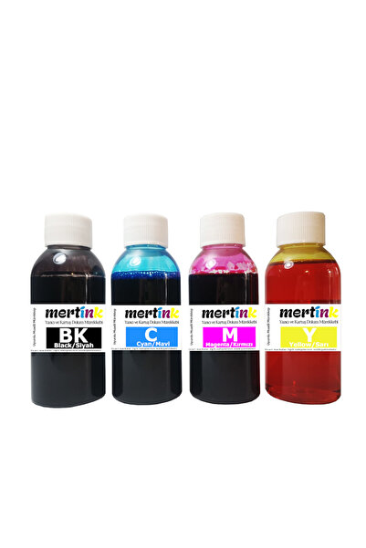Mertink CANON TS3750i PG-575 CL-576 KARTUŞ DOLUM SETİ 4X100ML 4 RENKLİ MÜREKKEP