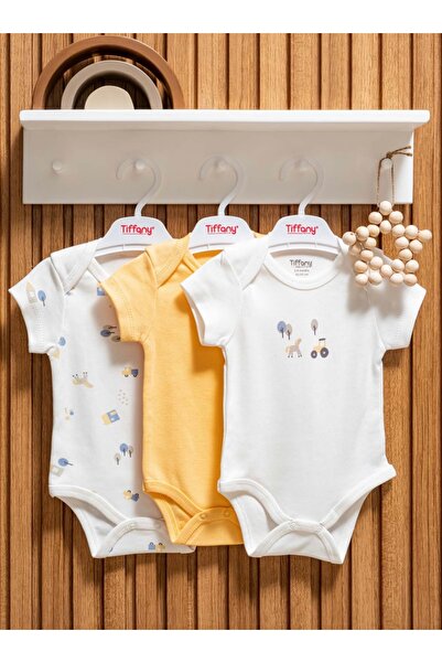 Tiffany Traktör Desenli Yarım Kol Zıbın