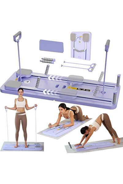 Generic Upgraded Pilates Reformer Machine Multifunctional Abdominal Board (Purple)