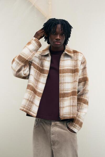 Bershka Kareli boxy fit ceket