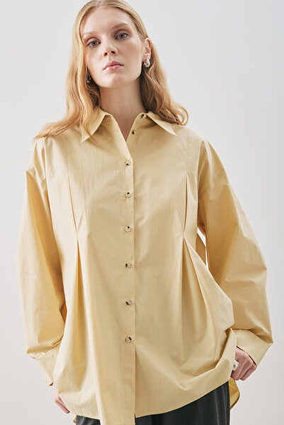 Manuka Partial Design Shirt Soft Yellow
