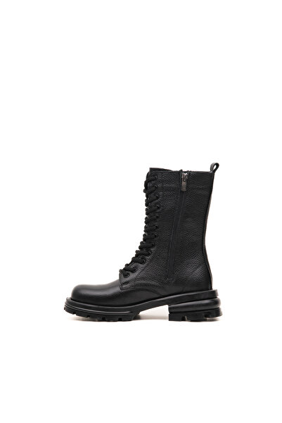 Bulls & Gulls Women's Genuine Leather Thick Sole Lace-Up Boots