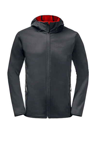 Jack Wolfskin Antrasit Normal Kalıp Erkek Termal Polar Sweatshırt 1307471-635...