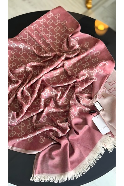 Helyabutik İnce Kumaş G Tema Pamuklu Şal Yün İpek Şal 4 Mevsim Çift Taraflı