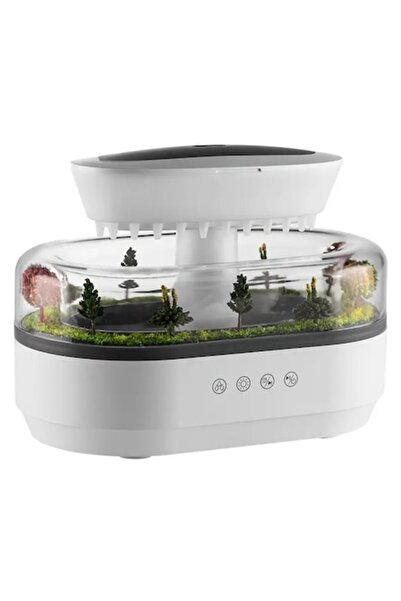 OEM Humidifier with Rain Visual & Sound Effect, Multicolor LED Lighting, Aromatherapy Diffuser