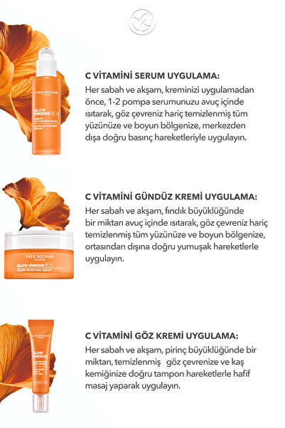 Yves Rocher Işıltı Veren Antioksidan Cilt Bakım Seti - Serum 30ml & Göz Kremi 15ml & Nemlendirici 50ml
