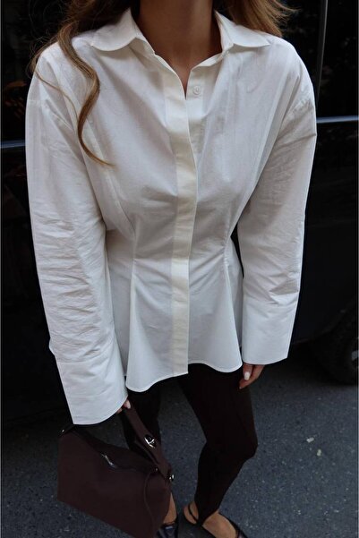 RM Collect dikiş detaylı belden oturtmalı gömlek