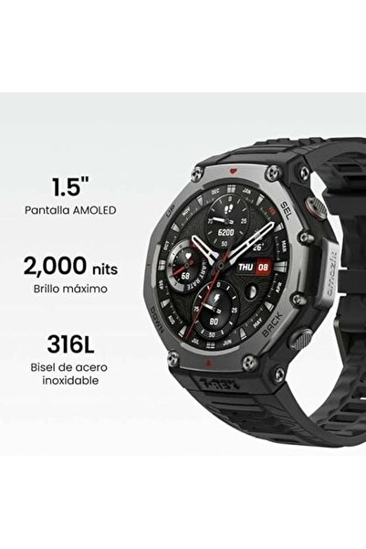 Amazfit T-Rex 3 Smartwatch 48mm — 27-Day Battery, GPS, Offline Maps